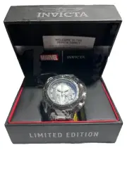 Invicta 54mm Reserve Marvel Punisher LTD 0128/3000 Subaqua Blk Silver Watch, OOP