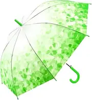 [ThreeH] Long Handle Plastic Umbrella with Gradient Color Windproof Waterproof Rain Protection for Women Men