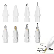 8Pcs Set for Replacement Apple Pencil Tips for Apple Pencil Pro 2nd 1st Generation USB-C