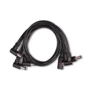 Mooer 5-Plug DC Daisy Chain Pedal Power Cable (Right-Angle Plugs)