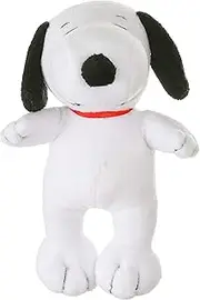 Peanuts Snoopy Figure Classic Plush Squeaker Dog Toy, 6 Inch Small | White Plush Dog Toy for All Dogs, Officially Licensed Peanuts Product | Small Plush Fabric Squeaky Dog Toy