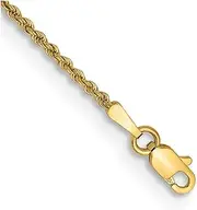 [JewelryWeb] 14k Gold 1.50mm Regular Rope Chain Bracelet Link-Bracelet