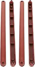 BAZEITFLOW 2 Sets Slides Durable Drawer Glides Smooth Sliding Track for Wardrobes Cabinets Stylish with Feet Easy Replacement Drawer Guide Slide