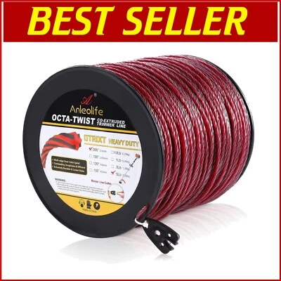 Durable .095-Inch Otrixt Heavy Duty Trimmer Line - 5lb Spiral Weed Eater String