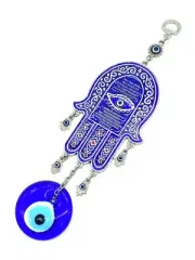 Hamsa Evil Eye Home Decoration Glass Lucky Eye Talisman #5192