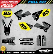 Full Custom Graphic Kit MONO STYLE decals/stickers to fit KTM 85 SX 2006 - 2012