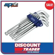 SP Tools Jumbo Magnetic Ball Drive Hex Key Set SAE Chrome 13 Piece - SP34527