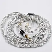 FAAEAL KZ ZSN ZS10 PRO Upgrade Earphone Cable,8 Core Cable Silver Blue Hybrid 784 Cores Silver Plated Upgrade Cable,Dedicated Cable 2Pin 0.75mm Replacement Headphone Wire for KZ ZSX Zax ZSN PRO