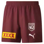 QLD Maroons 2023 State Of Origin Mens Maroon Training Shorts