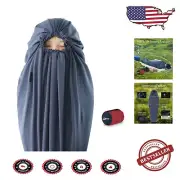 Premium Velvet Mummy Sleeping Bag Liner - Adds 14°F Warmth, Lightweight Travel