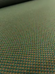 3.625 yards Maharam Felix Darling Green & Bronze Woven Wool Upholstery Fabric