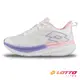 【LOTTO 義大利】女 寬楦超速跑輕量極避震跑鞋(白/粉紫-LT4AWR5397)