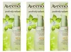 3 X AVEENO POSITIVELY RADIANT DAILY MOISTURISER SPF 15 UVA/UVB SUNSCREEN 75mL