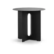 Kiyo Matte Black Round Steel Side Table