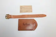 HARTMANN Vintage UNUSED Belting Leather Luggage ID Identification Hang Tag - NOS