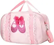COLLBATH Dance Bag Dance Costume Bag Back for Girl Cross-body Bag School Bag - Body Bag Tote Bag Bags Back for Dance Single Bag Oxford Cloth Pink