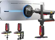 [NB ERGONOMIC] Gaming Monitor Arm for Flat/Ultrawide/Curved Monitors 32 to 60 inch, Heavy Duty Monitor Stand Load up to 20 kg, VESA 75/100 mm Monitor Mount L70