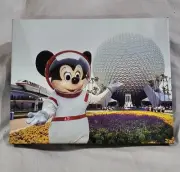 *NEW* Walt Disney Archives Photo Giclee Mickey Mouse Near Spaceship Earth W/COA