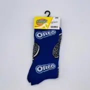 Crazy Socks Oreo Cookie Crew Socks Men’s Size 6-12 Unisex Fun Gift Retro 80’s