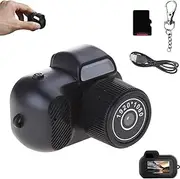 Zoomu Mini Camera Keychain, 1080p Small Nostalgia Retro Digital Camera with 8 Filters, USB Charging, Perfect for Capturing Everyday Memories, Suitable Record Lovers(with 16G Card)