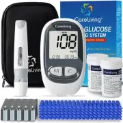 MM1100 Blood Glucose Monitor Kit with 100 Test Strips, 100 Lancets, 1 Blood G...