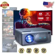 15000L Portable Projector with 5G WiFi and Bluetooth - Home Theater Essential