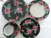 NEW-Mikasa - Fine China: "Fashion Rose" LAB05, 5 piece place setting-UNUSED