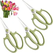 3Pcs Garden Flower Scissors,Floral Scissors Pruning Shears,Stainless Steel Flower Scissors with Comfortable Grip Handles,Premium Garden Clippers for Flower Arrangement,Gardening Tool