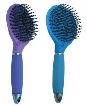 Showcraft Gel Handle Horse Pony Mane+Tail Comb Dog Grooming Body Brush