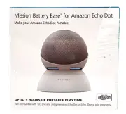 Mission Battery Base For Amazon Echo Dot 4th Generations White MC95W NEW SEALED