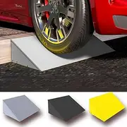 Portable Curb Ramps for Wheelchair, Lightweight Driveway Ramps, Non-Slip Plastic Threshold Ramp Shed Ramps for Indoor Outdoor Garage Warehouse(Grey,50x35x14 cm)