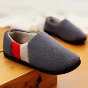 Men Home Slippers Winter Memory Foam Plush Indoor Male Flock Non Slip Shoes