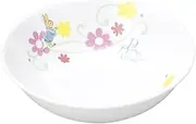 OGISO Outlet 4.9 inches (12.5 cm), Deep Plate, Fruit, Children's Dish, Dishwasher, Microwave, Break-Resistant, Lightweight, Ceramic, Reinforced Porcelain, Nursery School, Peter Rabbit TM Fleur