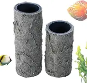Reptile Hide Cave, Hermit Crab Shelter Hideaway, Fish Tank Decor for Crested Gecko, Axolotl, Leopard Gecko, Bearded Dragon, Turtles