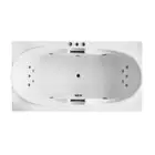 Castilla 1800*940*450mm Spa Bath Tub 15 jets White Acrylic Drop in Square