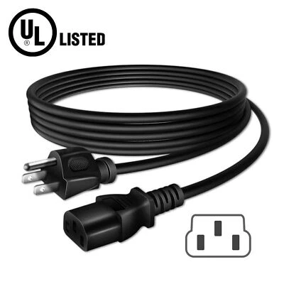 UL 6ft AC Power Cord Cable Lead For Blackstar ID:60TVP-H Head Guitar Amplifier