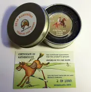 2014 Year Of The Horse "Aust Stock Horse" 1 Oz Coin and Tin C.O.A. LTD 1,000