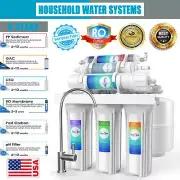 Simpure 6 Stage Reverse Osmosis Water Filter System with Alkaline Filter 100 GPD
