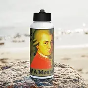 Wolfgang Amadeus Mozart 1756-1791 composer NEW Stainless Steel water bottle 32oz