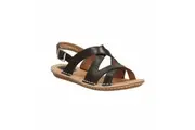 Womens Clarks Tustin Spears Flats Work Casual Shoes Black Summer Sandals