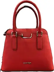 [Calvin Klein] Saffiano Leather Satchel
