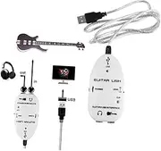 JOINPAYA 1Pc Portable Guitar Connecting Cable White Audio Line for Effector Connection Durable Material for Musicians Compatible with All Instruments