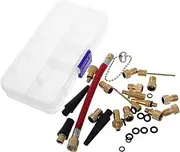 Beatifufu Motorcycle Bicycle Valve Adapter Set Portable for Quick Tire Inflation