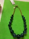 Kate Spade Light The Sparklers Navy Blue Beaded Necklace NWT