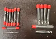 12 Pieces 7 QTY 1/4 x 3/4 , 5 QTY 3/8 x 5/8 80 Percent Lowers End Mills 3 FLute