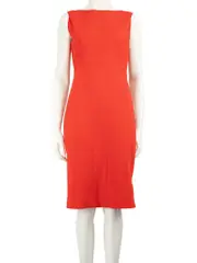 Red Side Zipper Detail Dress