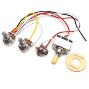 Guitar Wiring Harness Set Prewired 500K Pots 3 Way Toggle Switch Wiring