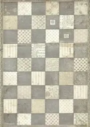 Stamperia A4 RICE PAPER - ALICE - CHESSBOARD, Decoupage