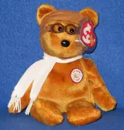 TY BEARON the BROWN BEAR BEANIE BABY - MINT with MINT TAGS