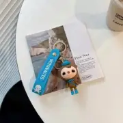 Octonauts Action Figures Keys Buckle Creative Soft Rubber KeyChain Shellington